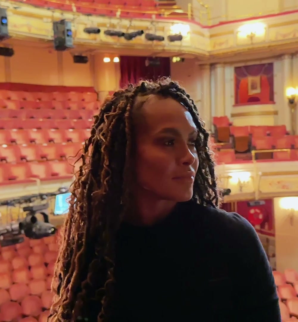 Zoe Birkett inside the theatre, from her ACT ONE ident